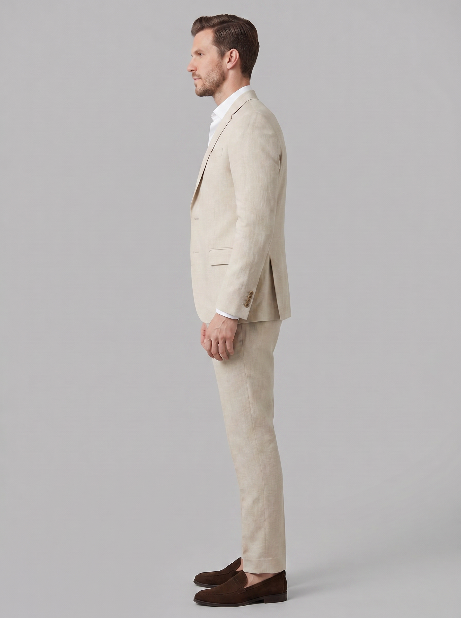 Traje de lino hombre | conjunto sastre entallado para boda