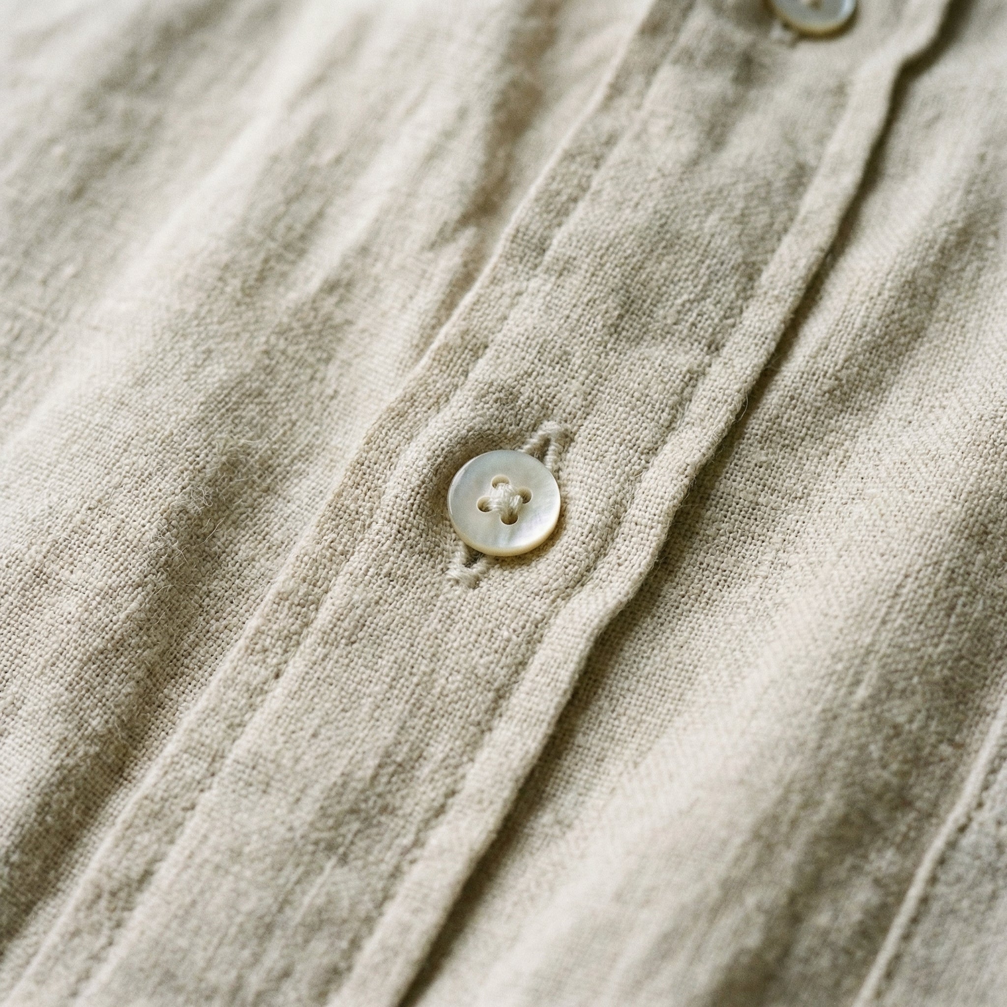 Camisa de lino hombre | manga larga para diario