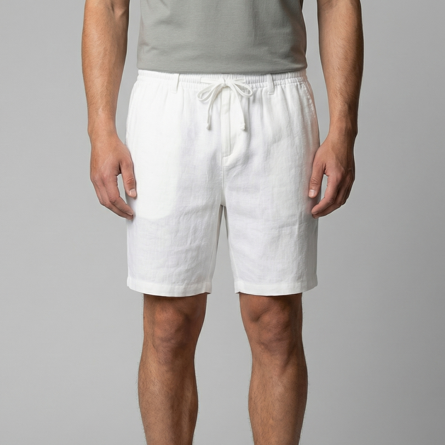 Pantalón corto de lino hombre | ajuste relajado para verano