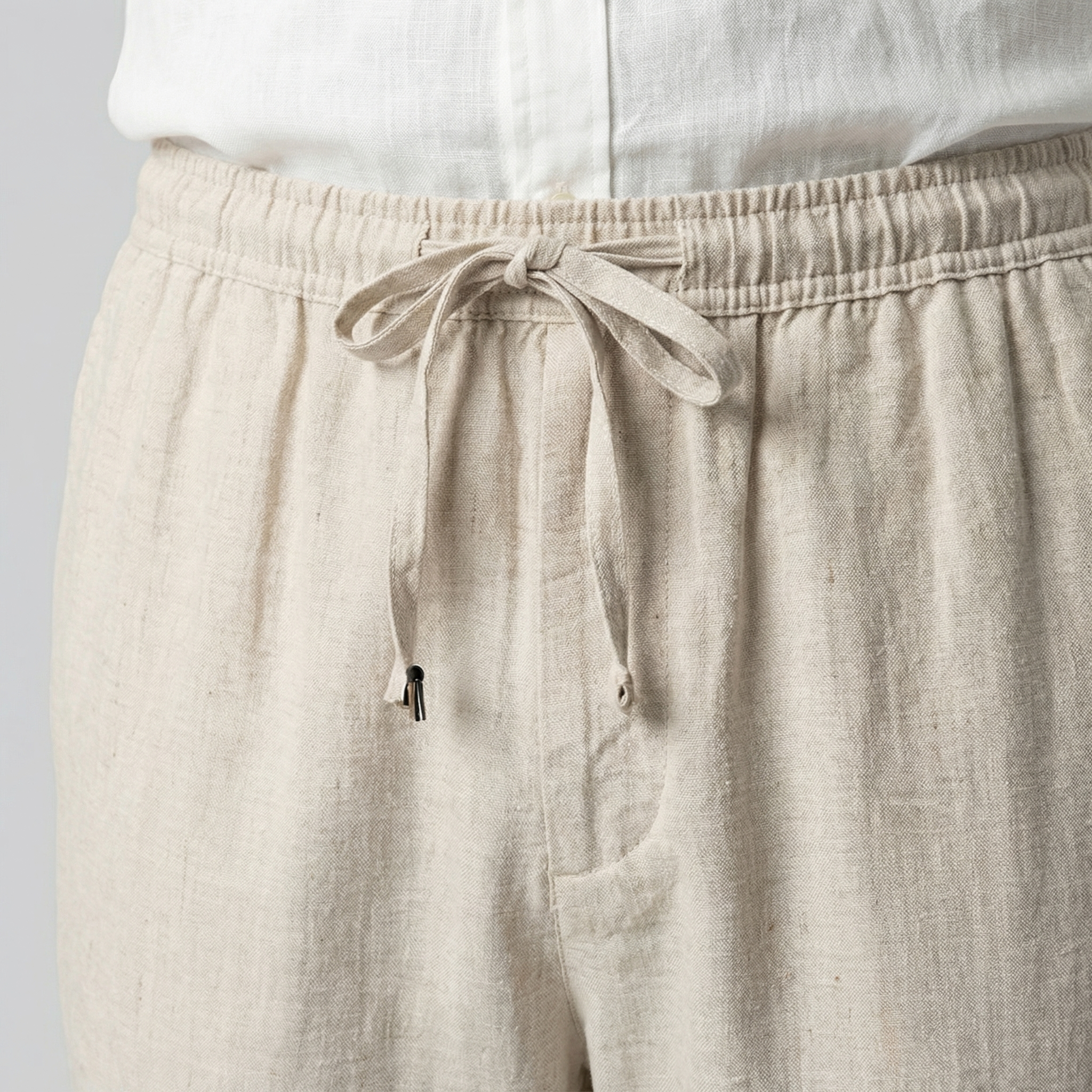 Pantalón corto de lino hombre | ajuste relajado para verano
