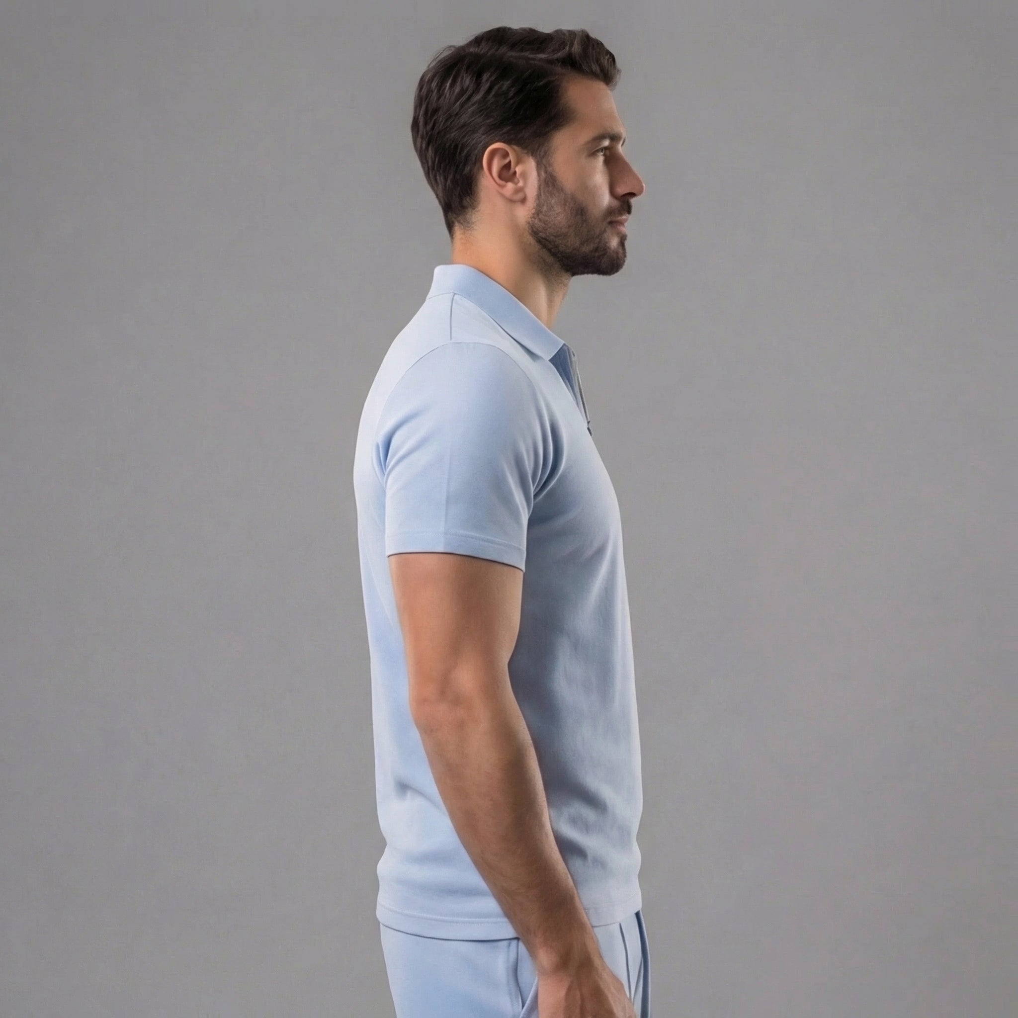 Conjunto polo y shorts hombre | algodón casual diario