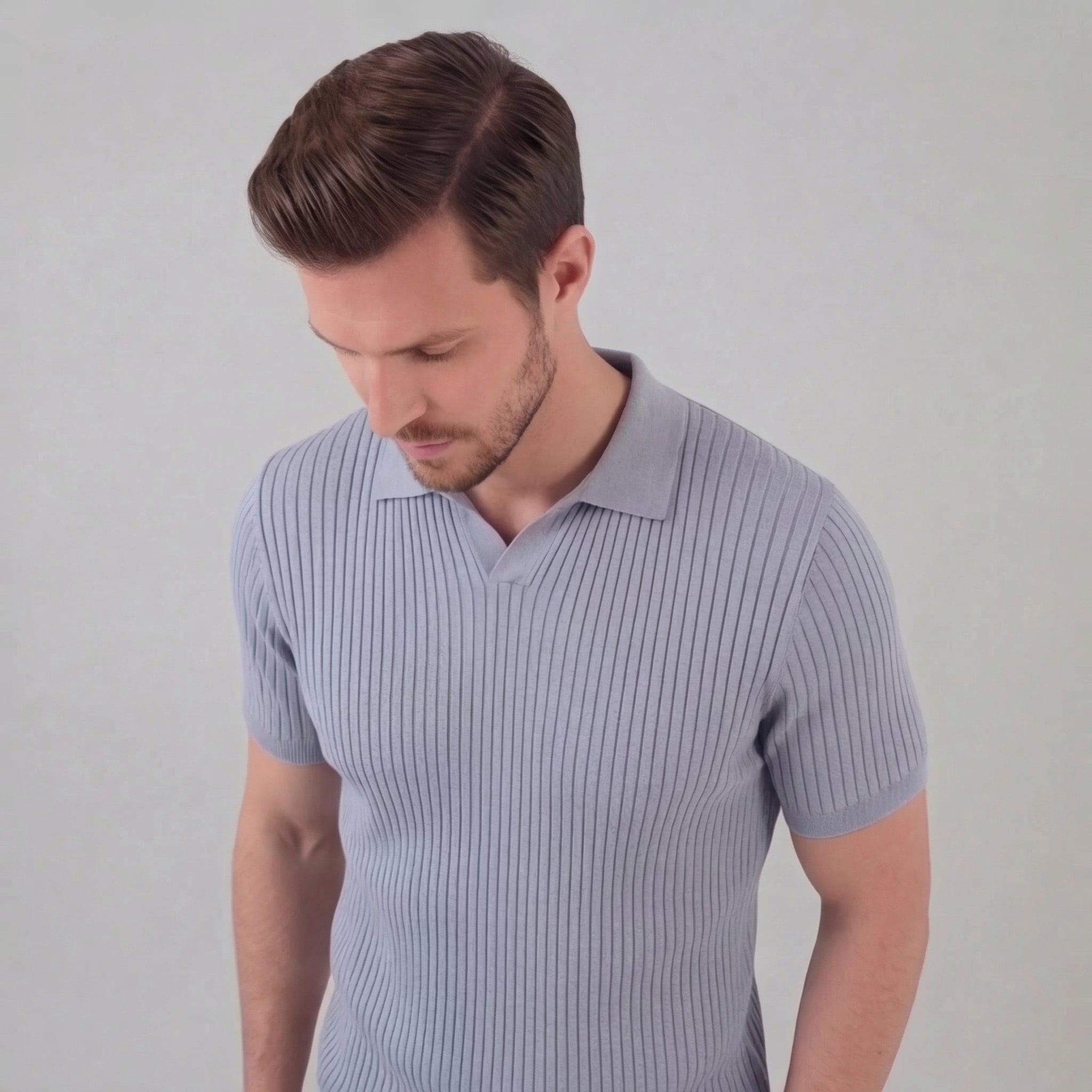 Polo punto pánské | přiléhavé bavlněné tričko