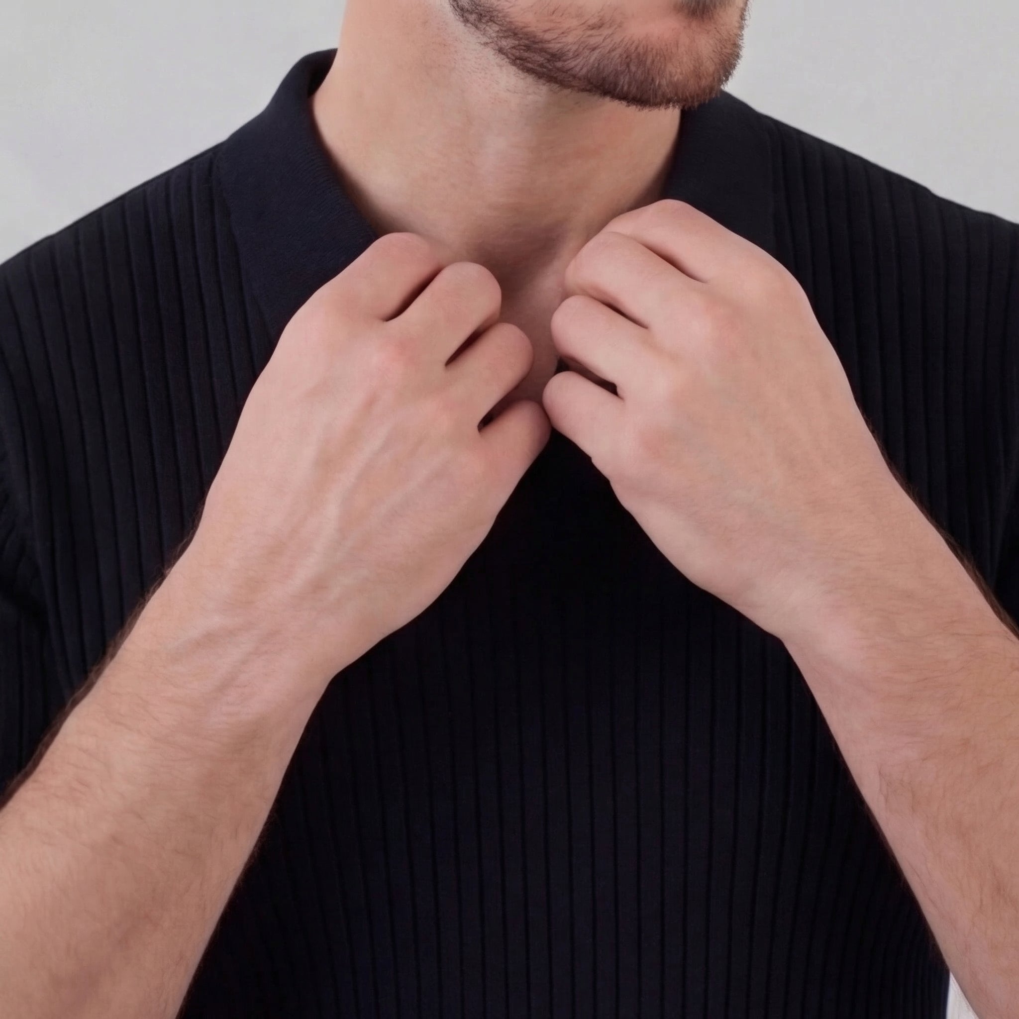 Polo punto hombre | camiseta de algodón entallada