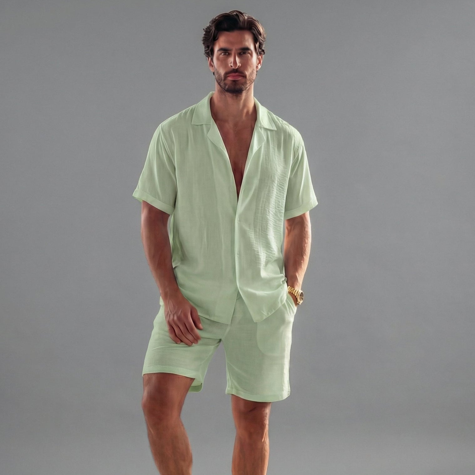 Conjunto lino hombre | dos piezas de verano