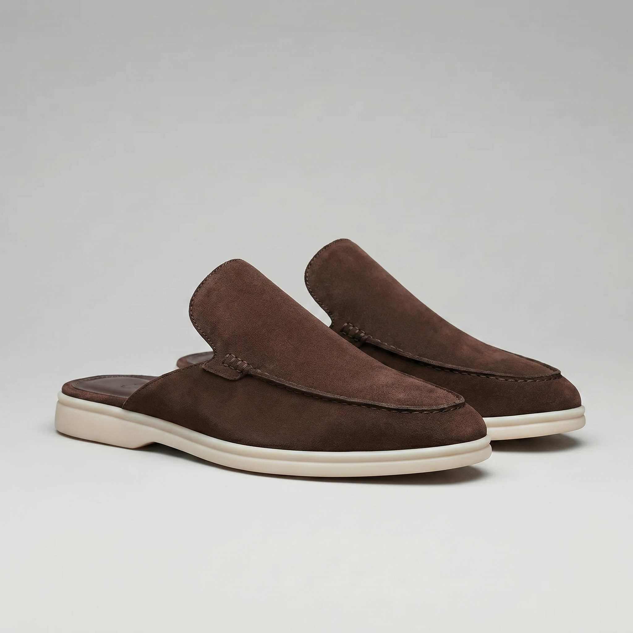 Mules de ante para hombre | calzado destalonado casual