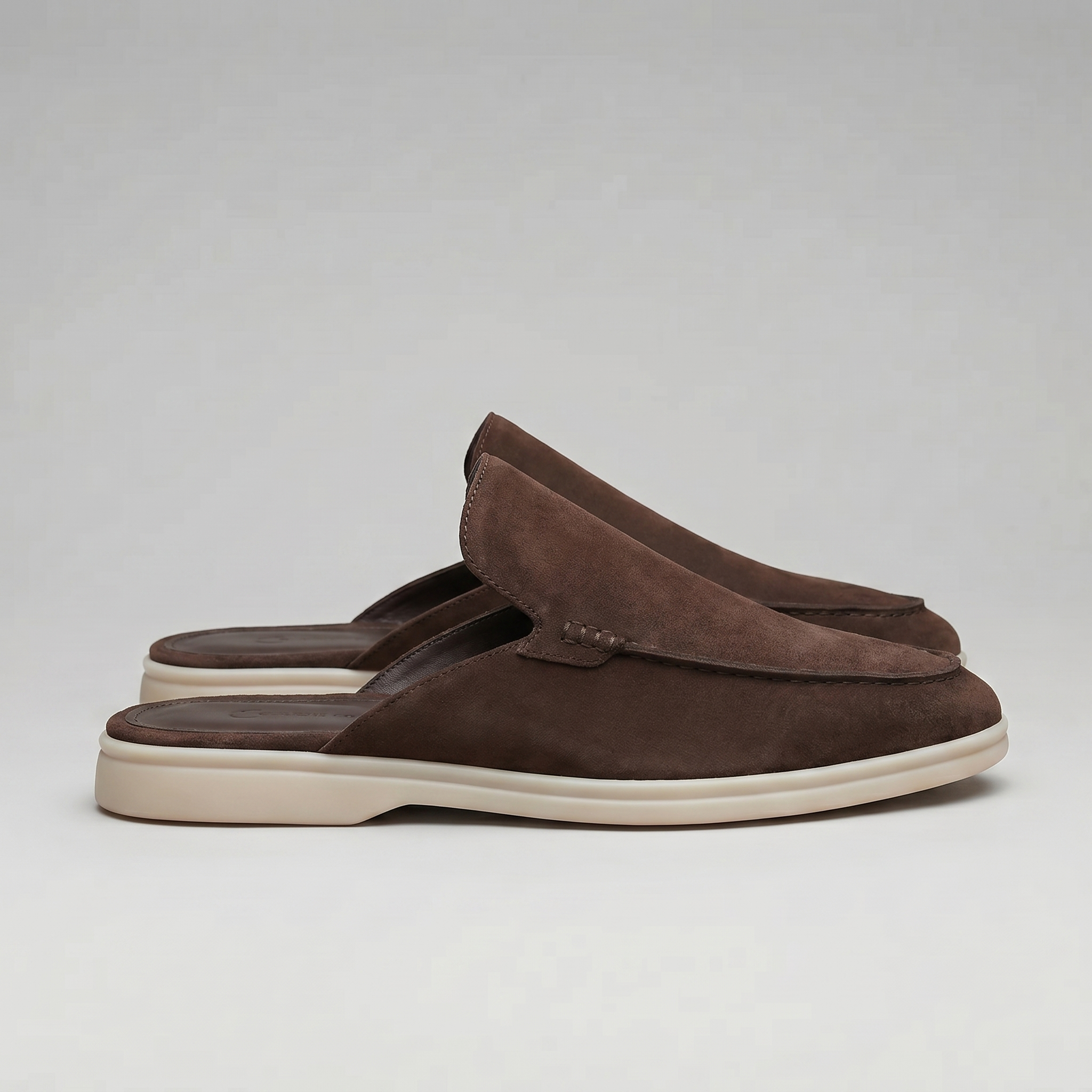 Mules de ante para hombre | calzado destalonado casual