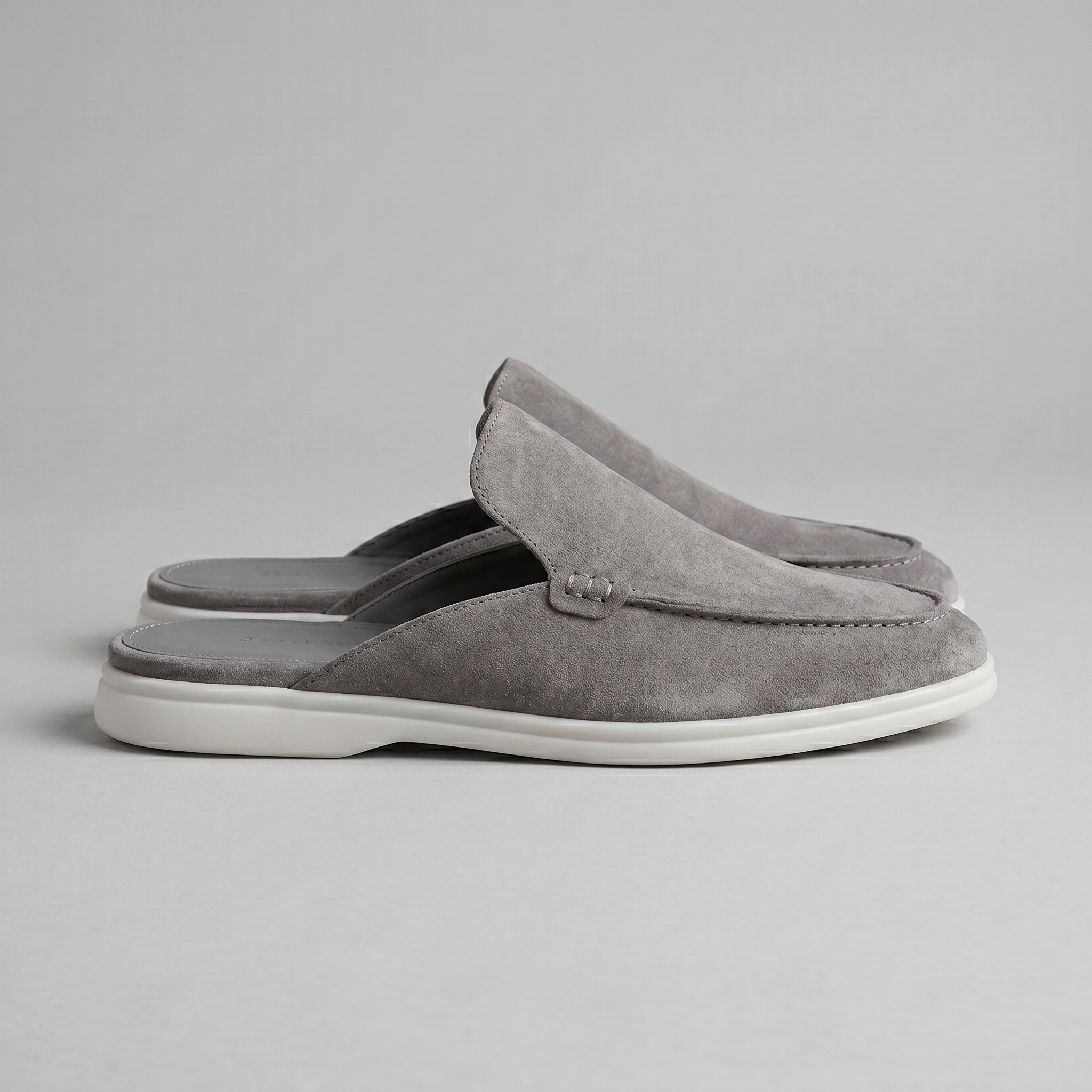 Mules de ante para hombre | calzado destalonado casual