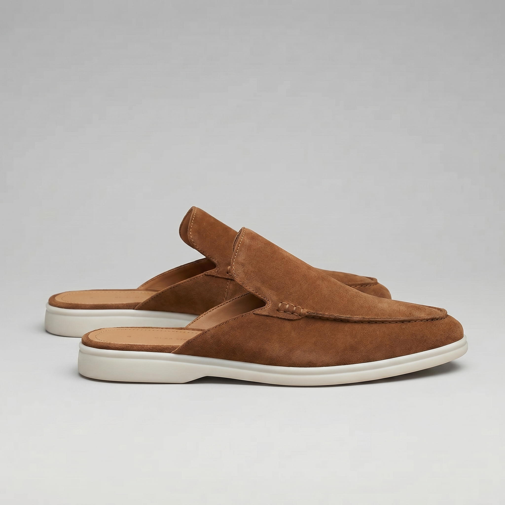 Mules de ante para hombre | calzado destalonado casual