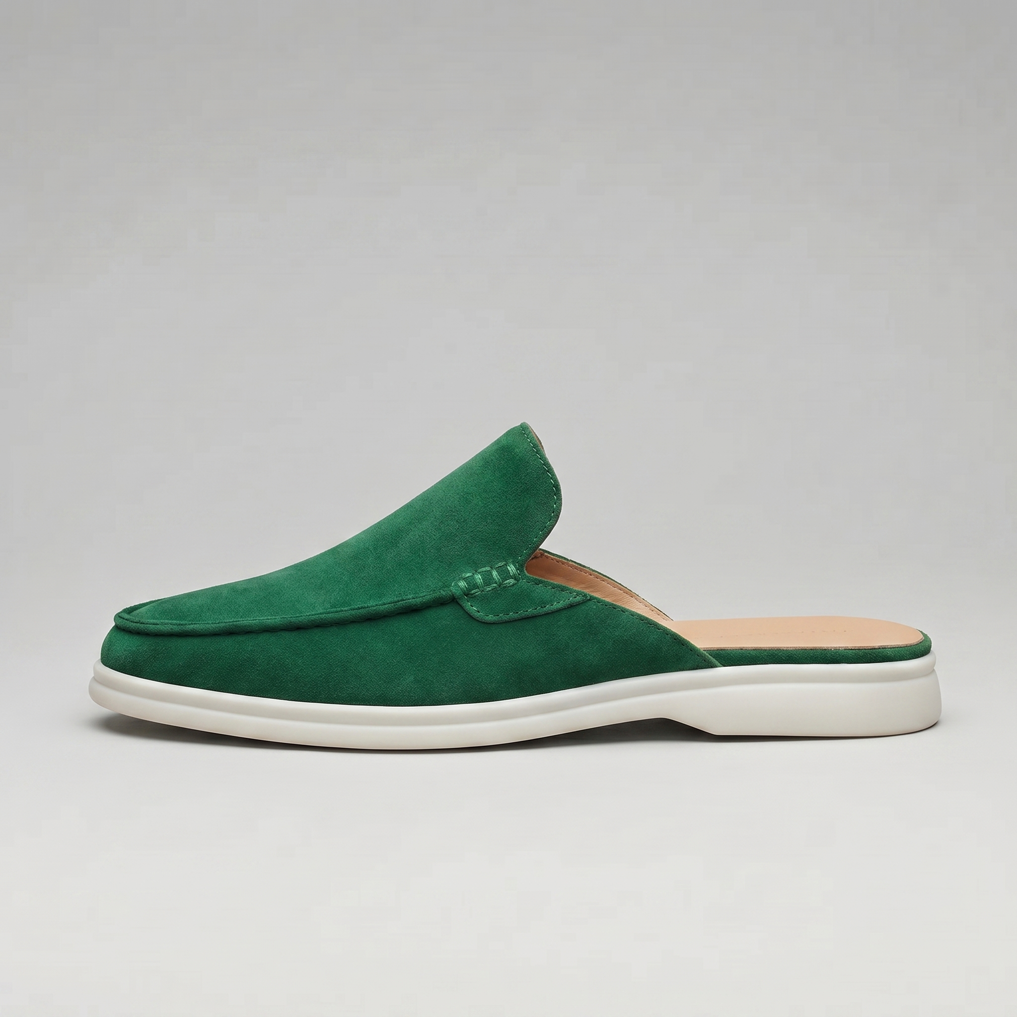 Mules de ante para hombre | calzado destalonado casual