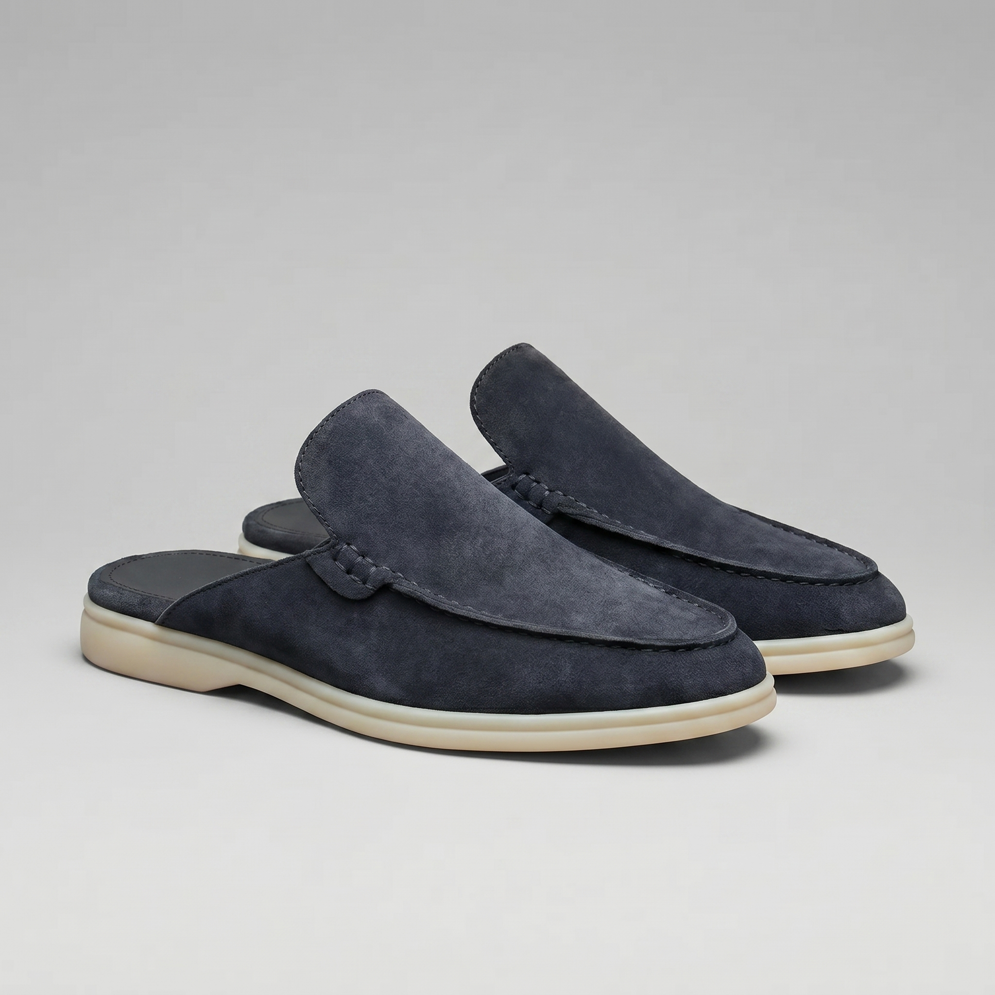 Mules de ante para hombre | calzado destalonado casual