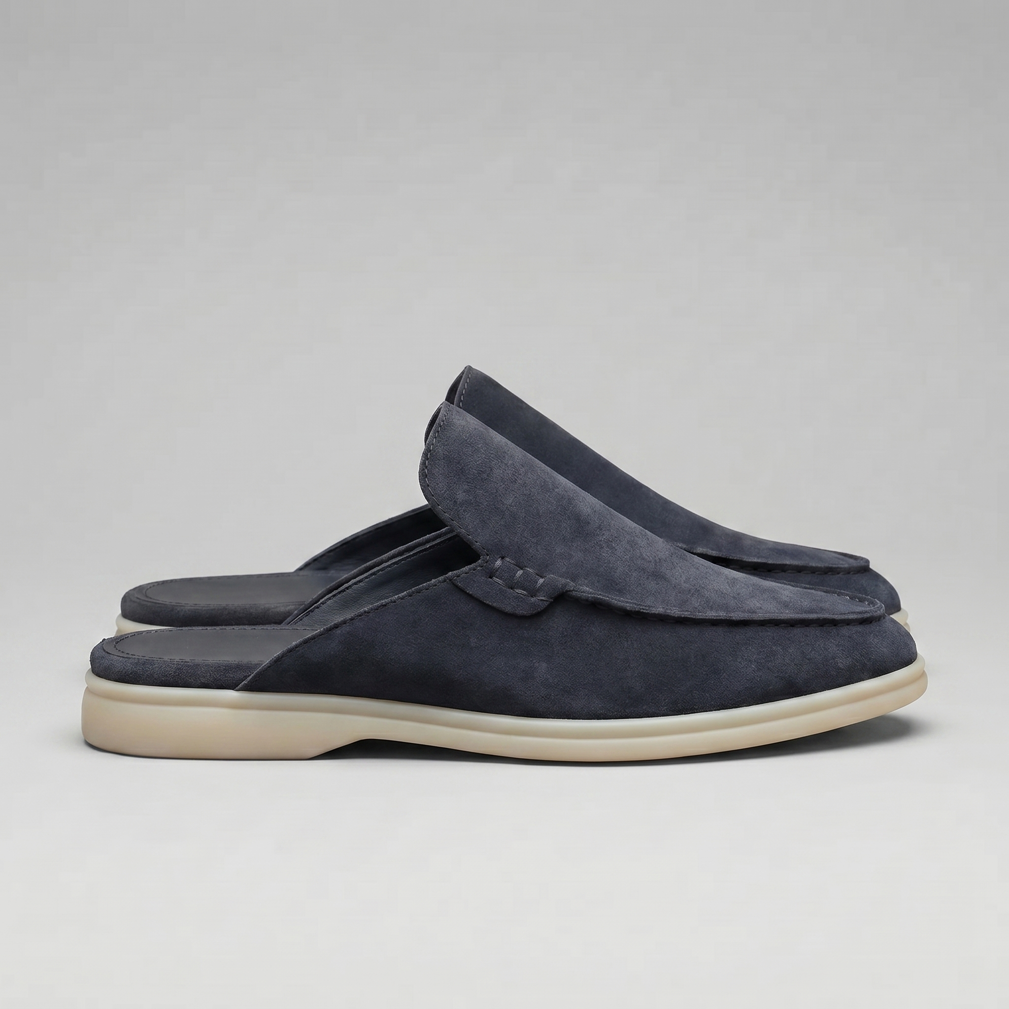 Mules de ante para hombre | calzado destalonado casual