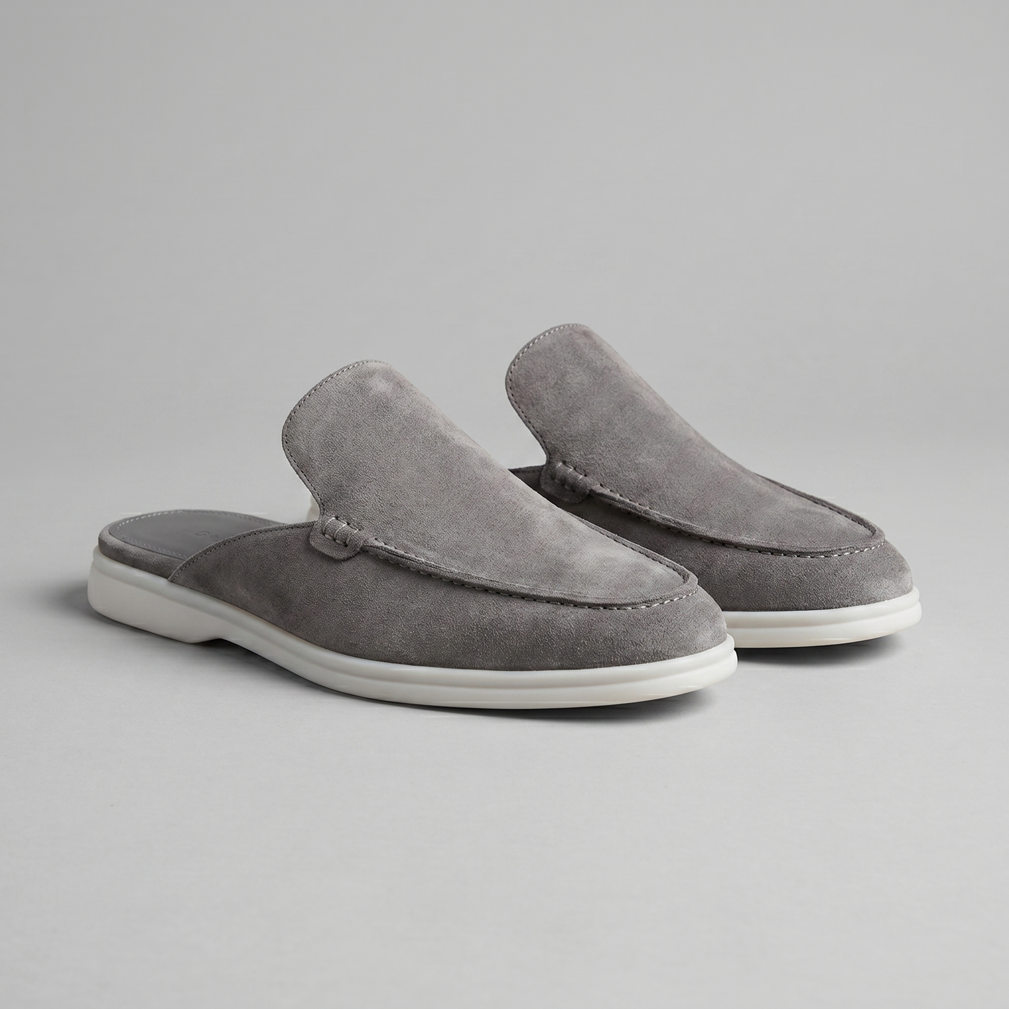 Mules de ante para hombre | calzado destalonado casual