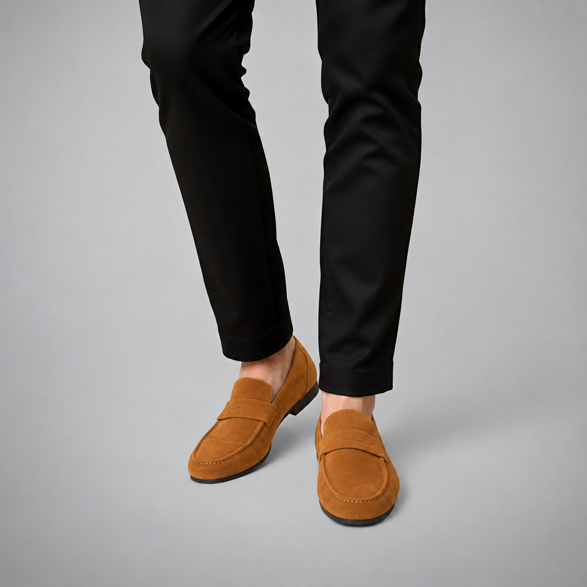Mocasines de Gamuza para Hombre con Diseño Slip-On y Suela Ligera