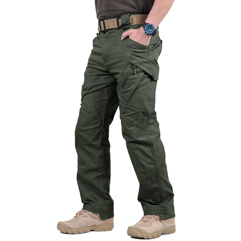 Pantalón Cargo de Hombre con Bolsillos Múltiples y Costuras Reforzadas