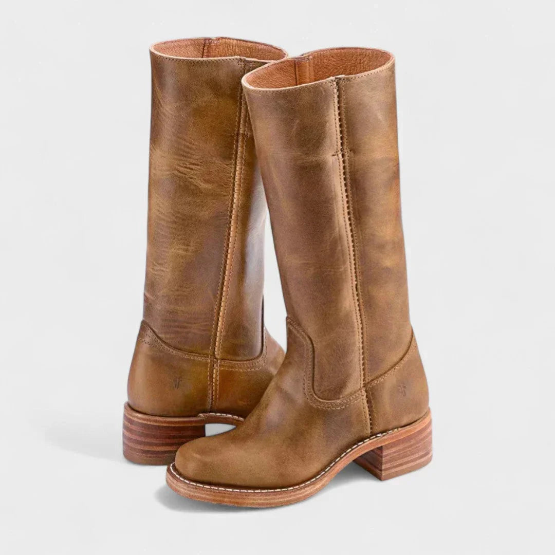 Botas de Estilo Retro para Mujer con Suela Antideslizante y Plantilla Acolchada
