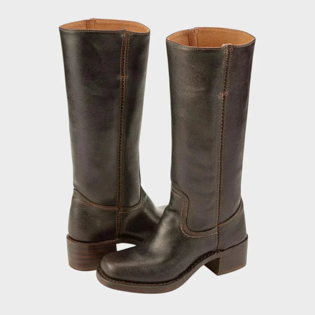 Botas de Estilo Retro para Mujer con Suela Antideslizante y Plantilla Acolchada