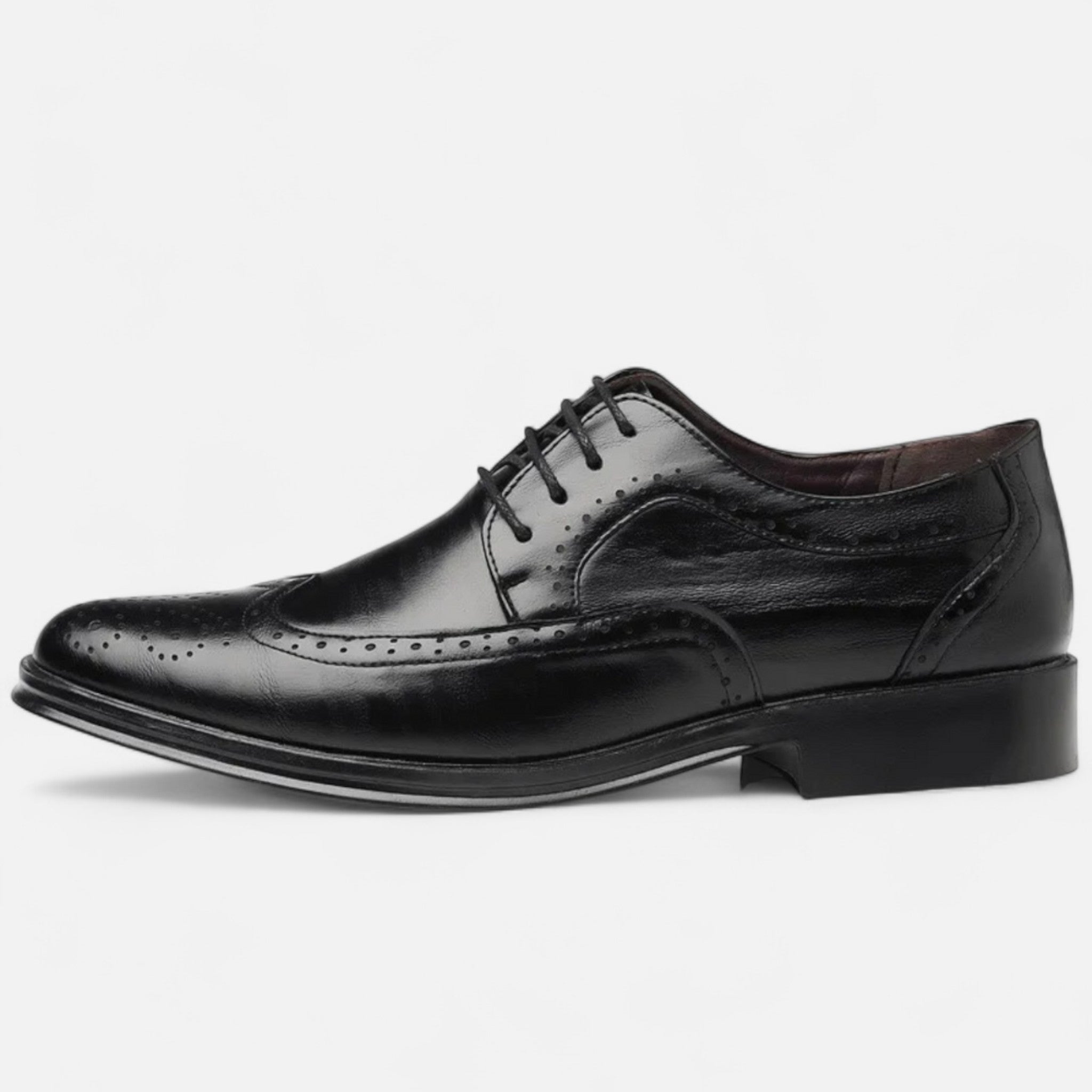 Zapatos Formales Hombre Estilo Inglés Perforado