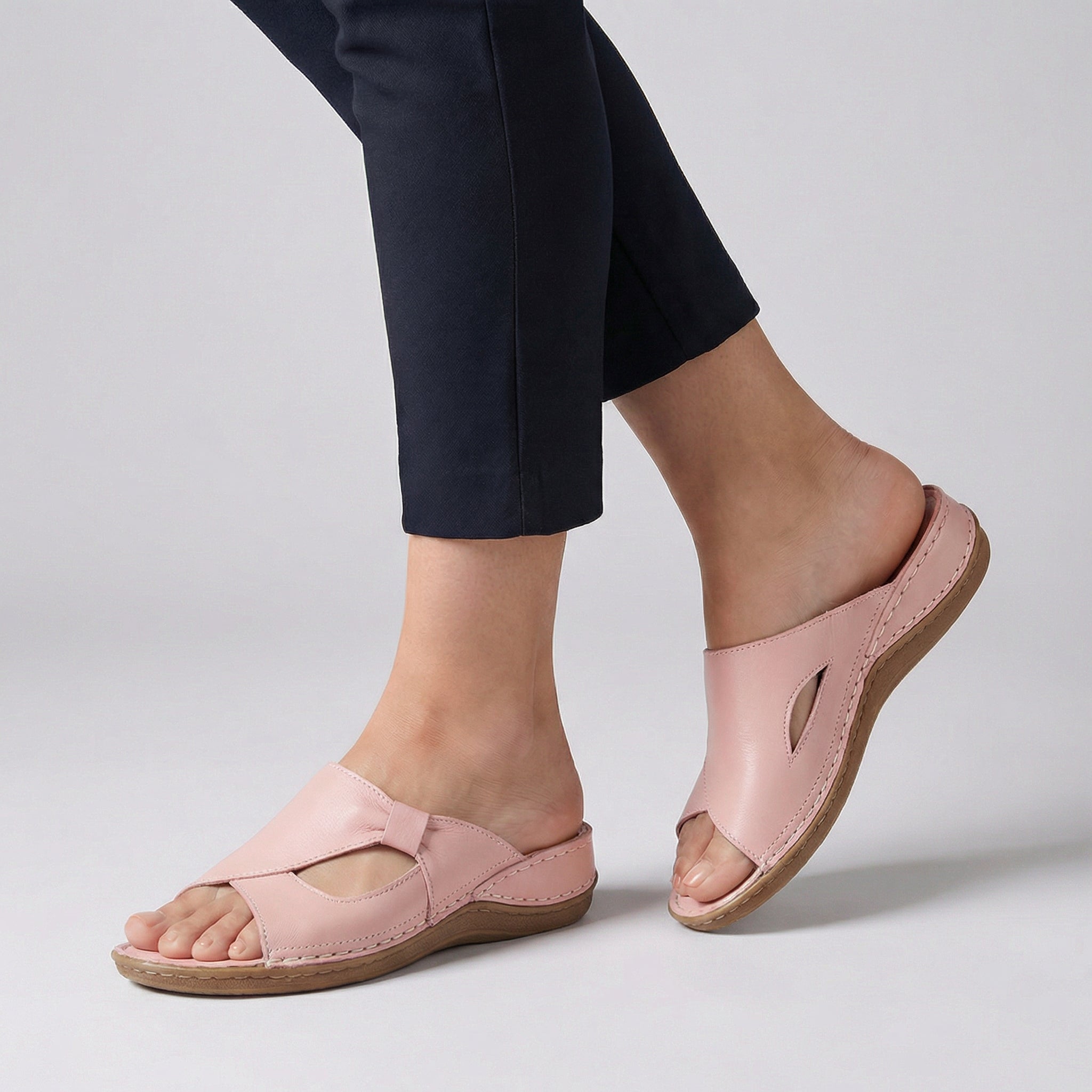 Sandalias de dedo para mujer con suela de apoyo y estilo casual