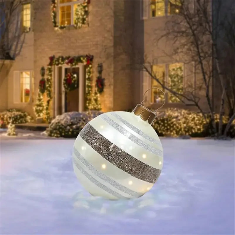 Boule gonflable décorative de 60 cm de diamètre pour extérieur sans éclairage