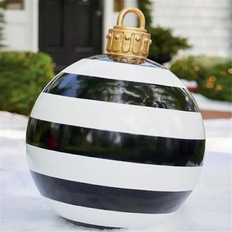 Boule gonflable décorative de 60 cm de diamètre pour extérieur sans éclairage