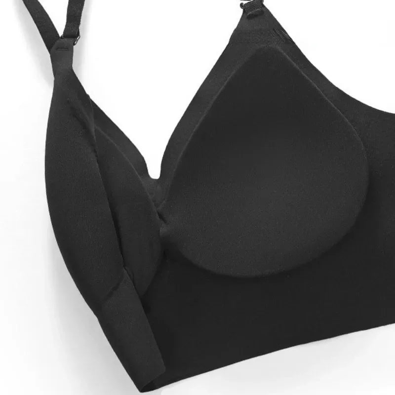 Women's push-up bra with open back