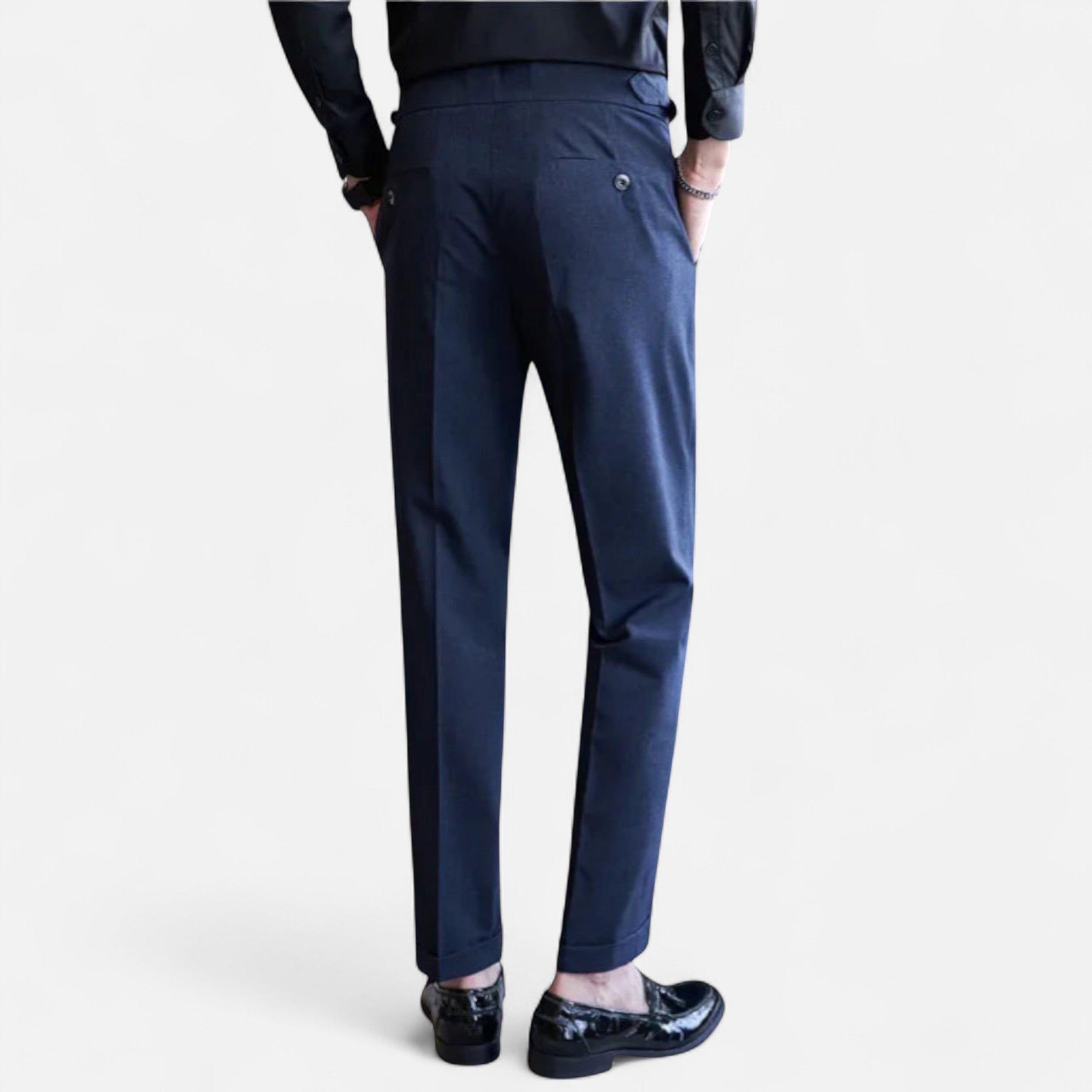 Eliaro Moda | Calças Elegantes Homem Estilo Inglês Ajuste Fino