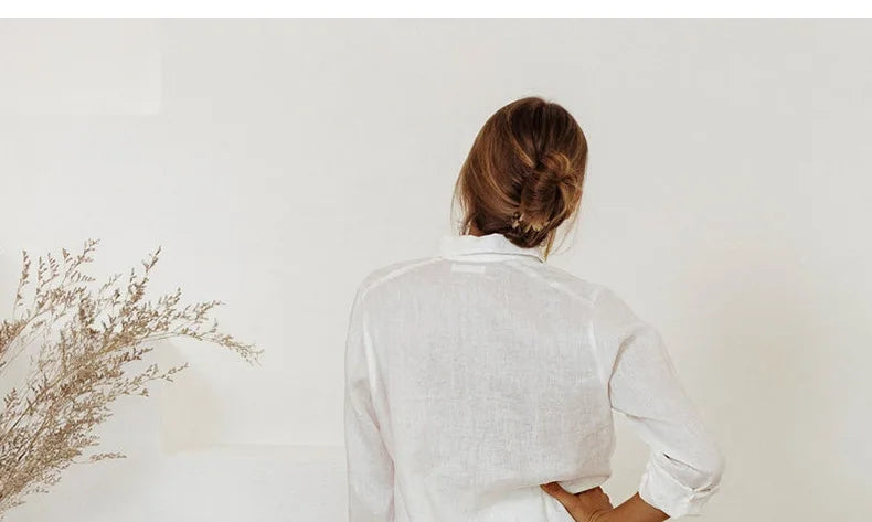 Pantalones de Lino para Mujer de Pierna Ancha con Cintura Elástica y Lazo