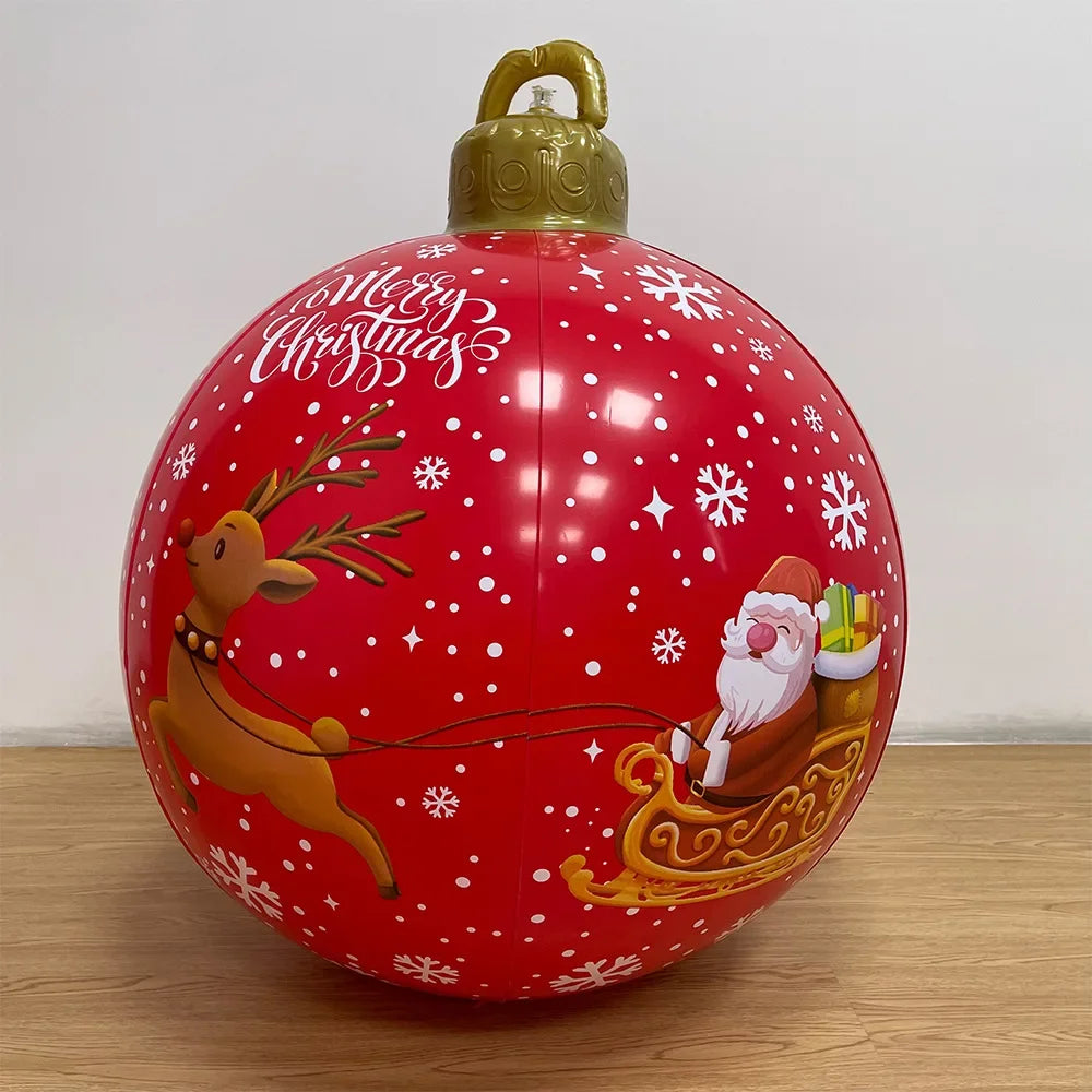Boule gonflable décorative de 60 cm de diamètre pour extérieur sans éclairage