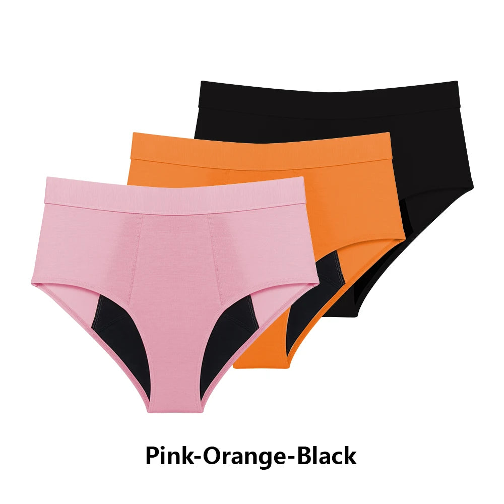 Bragas de periodo menstruales pack 3 unidades