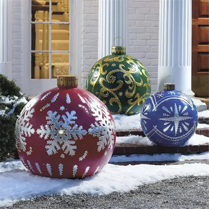 Boule gonflable décorative de 60 cm de diamètre pour extérieur sans éclairage