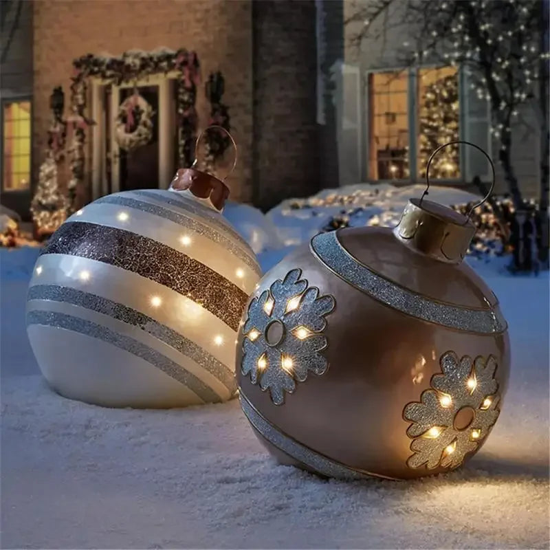 Boule gonflable décorative de 60 cm de diamètre pour extérieur sans éclairage