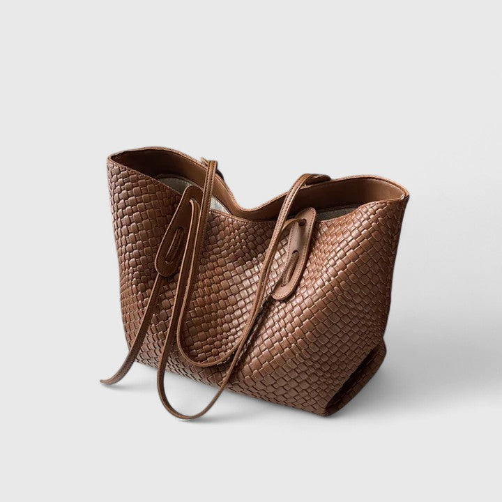 Bolso tote mujer trenzado shopper grande