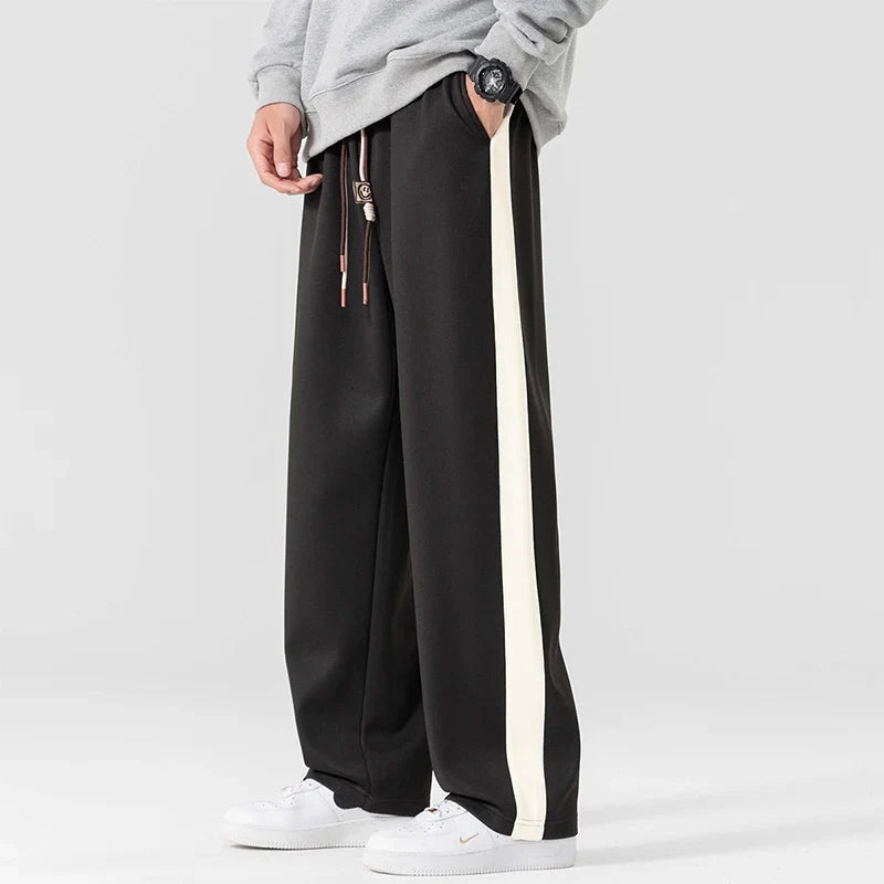 Pantalón de Chándal Relajado con Cordón Ajustable y Bolsillos Laterales Profundos