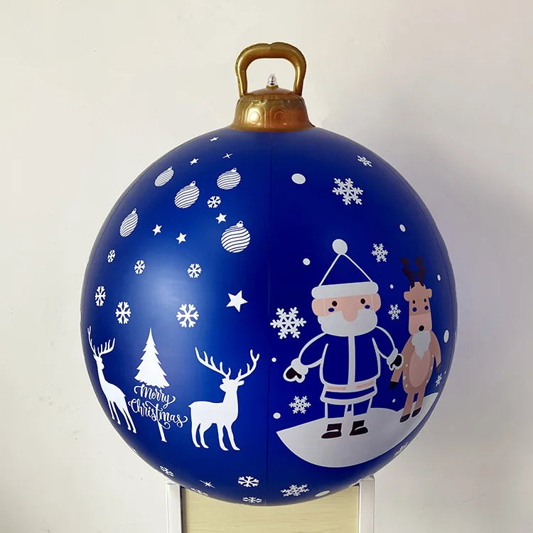 Boule gonflable décorative de 60 cm de diamètre pour extérieur sans éclairage