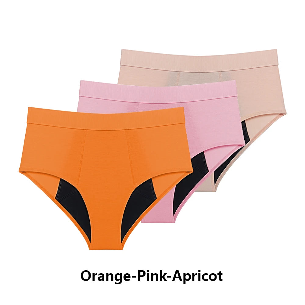 Bragas de periodo menstruales pack 3 unidades