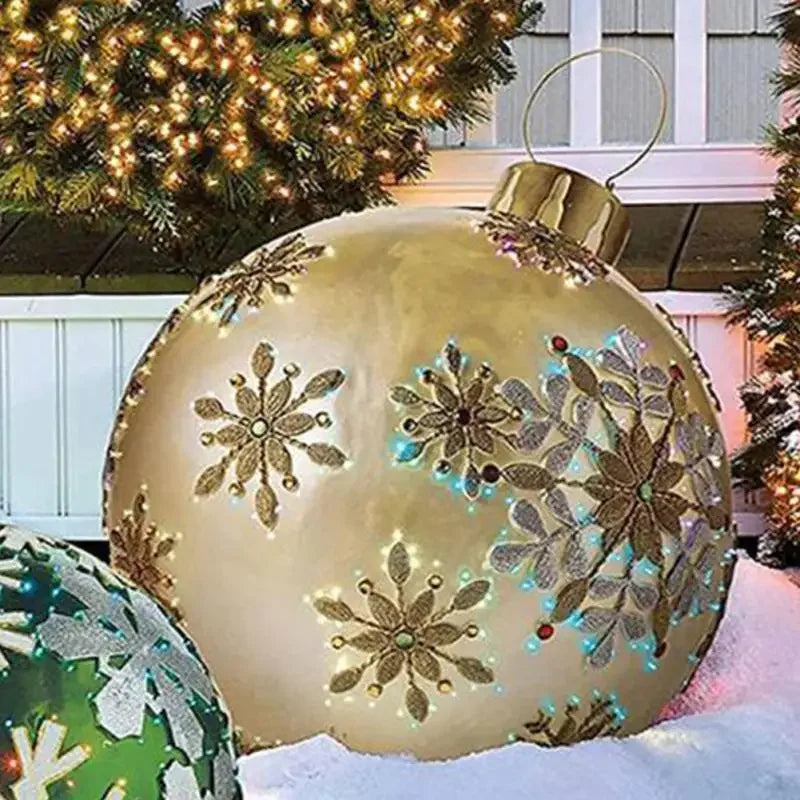 Boule gonflable décorative de 60 cm de diamètre pour extérieur sans éclairage