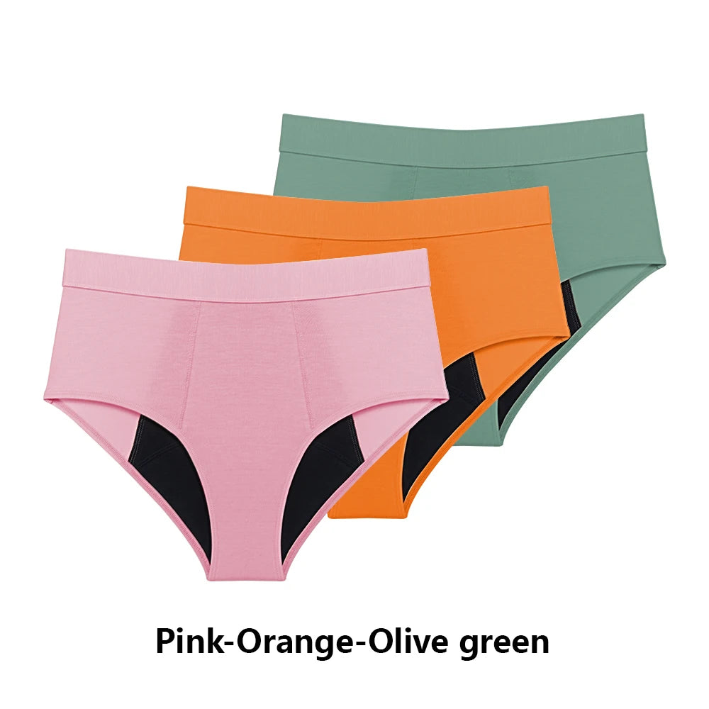 Bragas de periodo menstruales pack 3 unidades