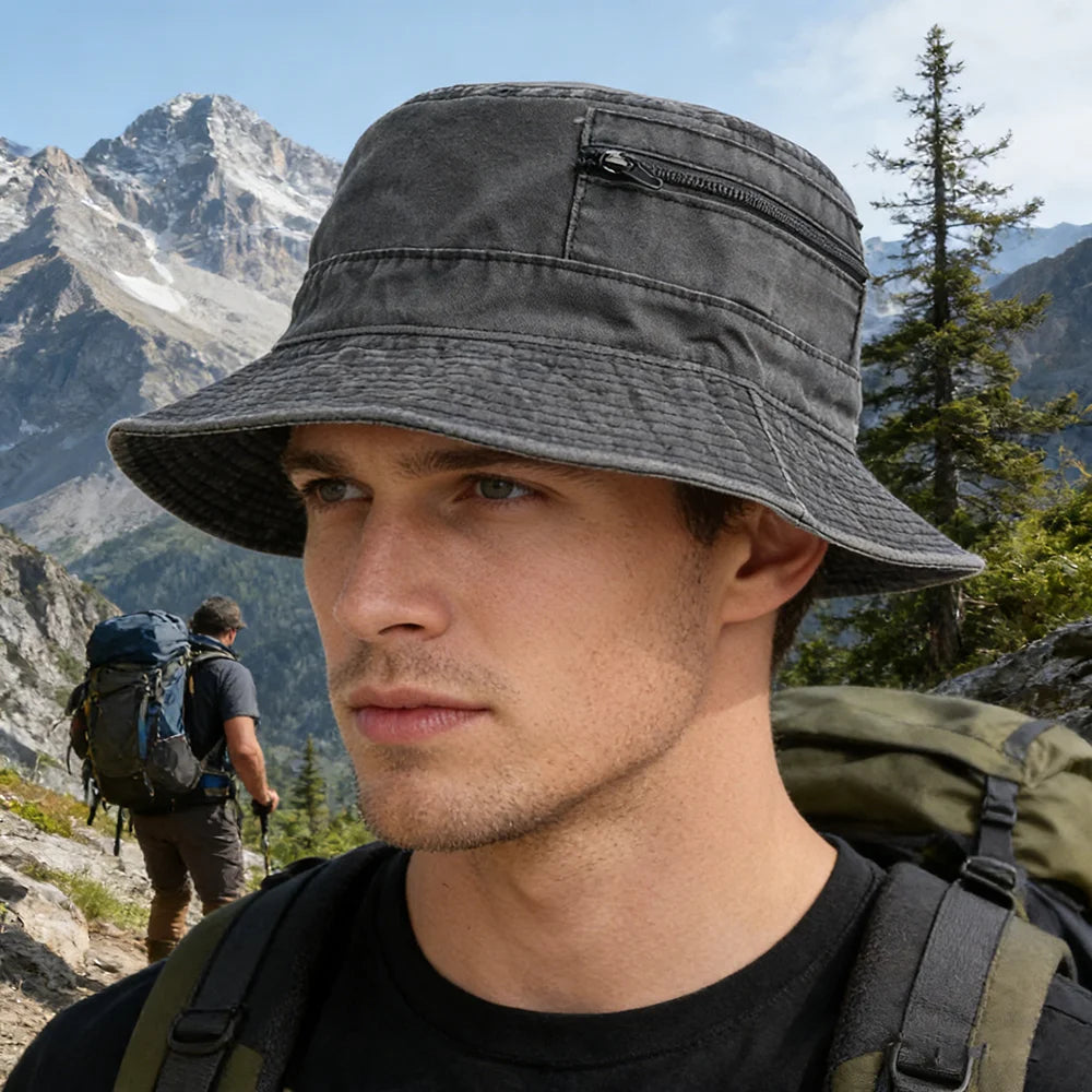 Sombrero de pescador de algodón unisex para actividades al aire libre