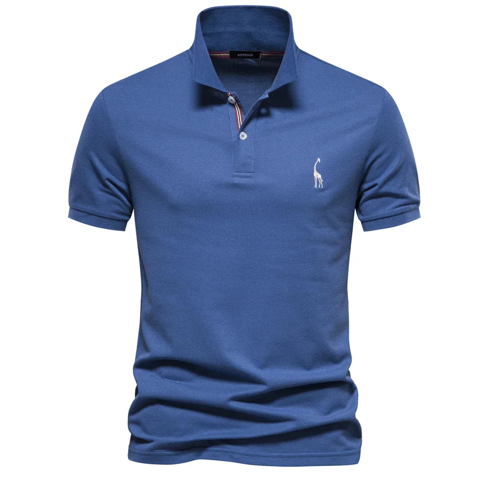 Pánské krátké bavlněné polo tričko