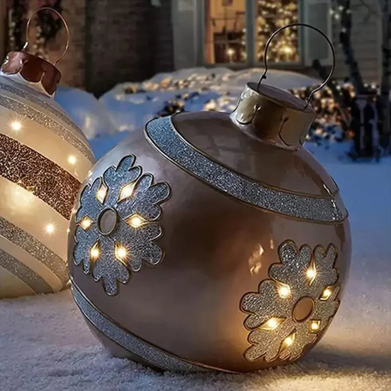 Boule gonflable décorative de 60 cm de diamètre pour extérieur sans éclairage