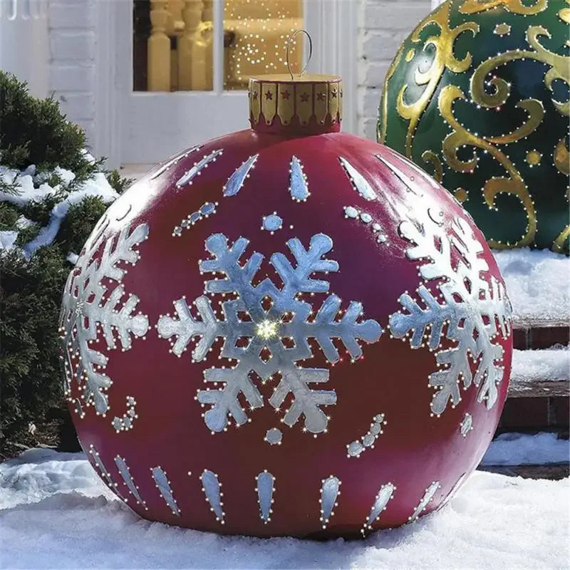 Boule gonflable décorative de 60 cm de diamètre pour extérieur sans éclairage