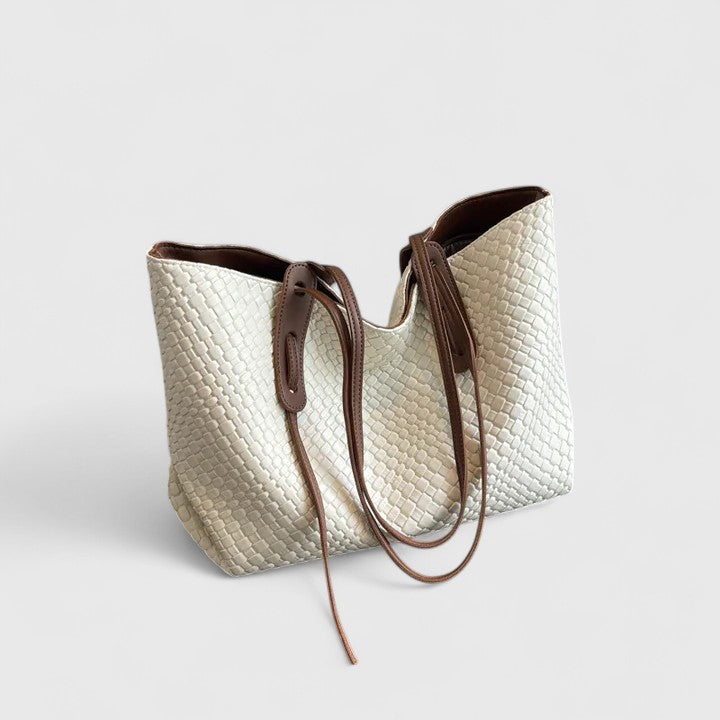 Bolso tote mujer trenzado shopper grande