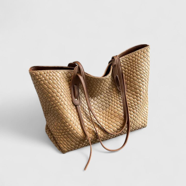 Bolso tote mujer trenzado shopper grande