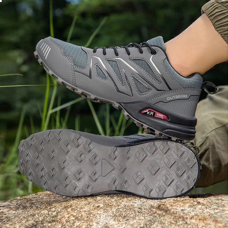Zapatillas de Hombre de Cuero Impermeables con Suela Antideslizante