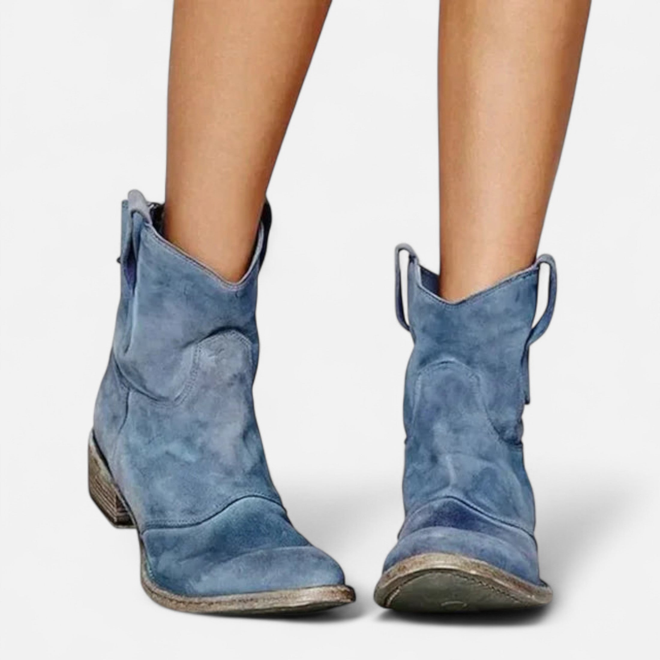 Botines Mujer Invierno Tacón Cuadrado