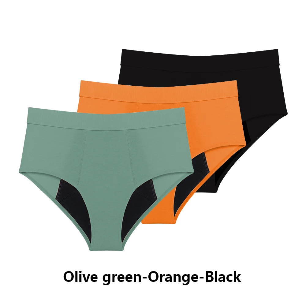 Bragas de periodo menstruales pack 3 unidades