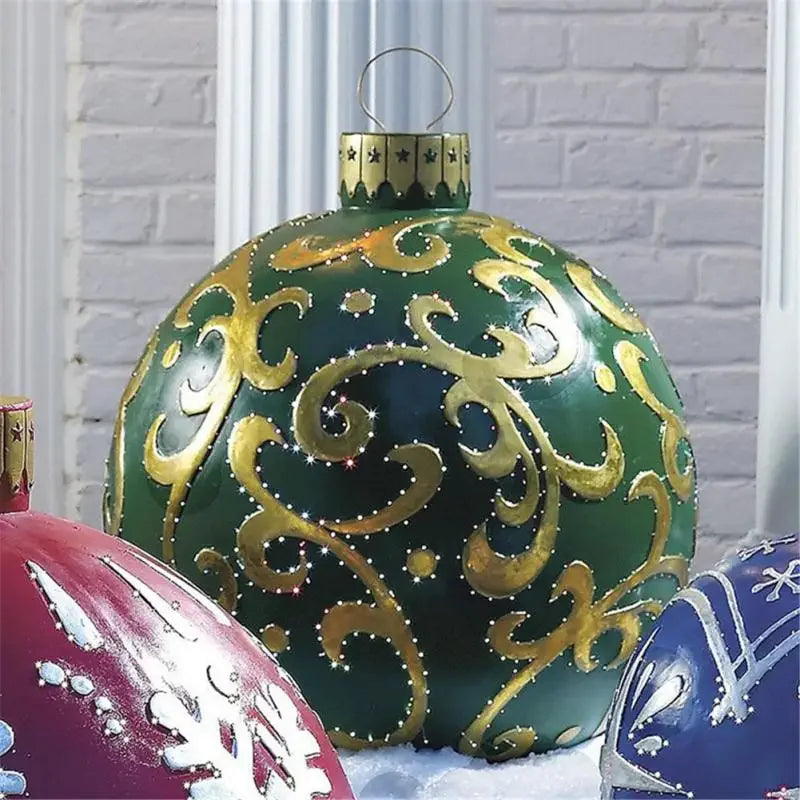 Boule gonflable décorative de 60 cm de diamètre pour extérieur sans éclairage