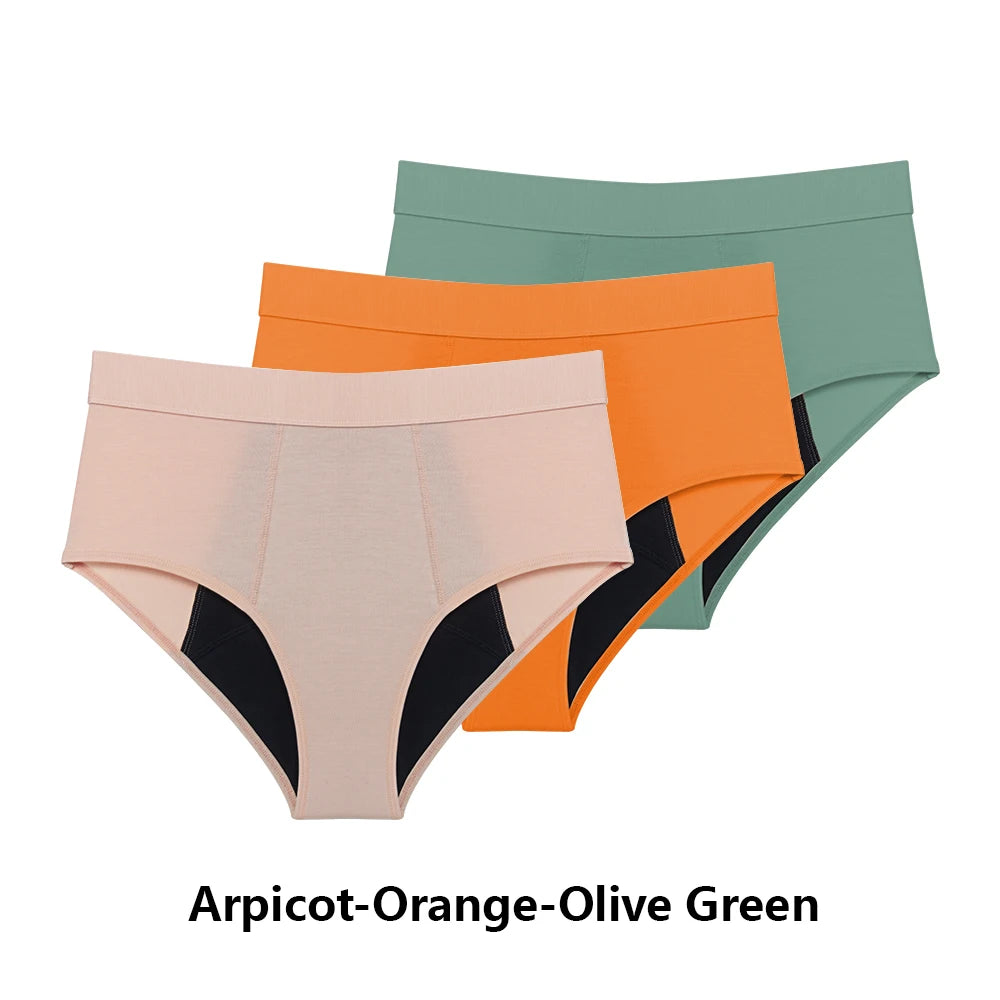 Bragas de periodo menstruales pack 3 unidades