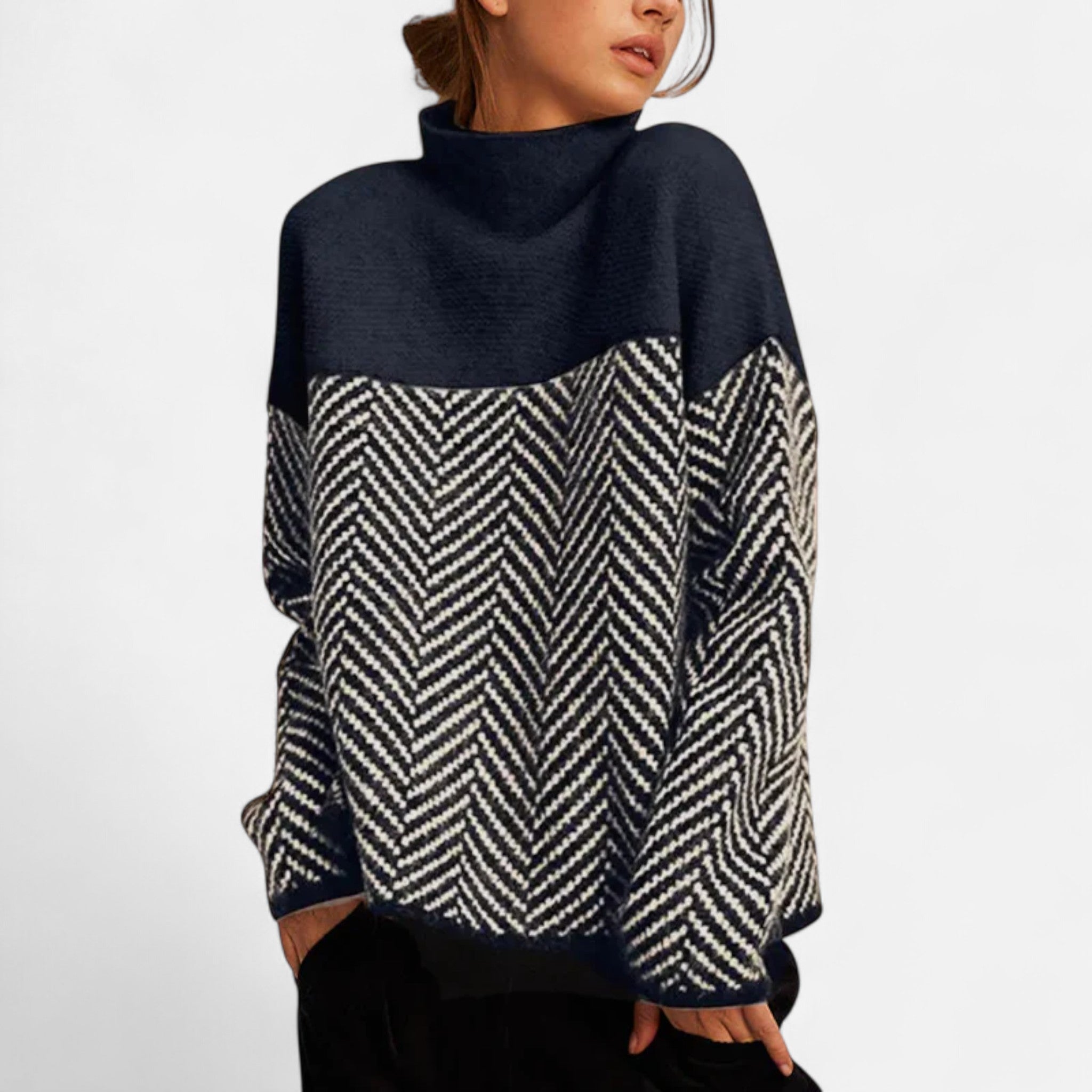 Suéter Mujer Cuello Alto Cachemira Premium