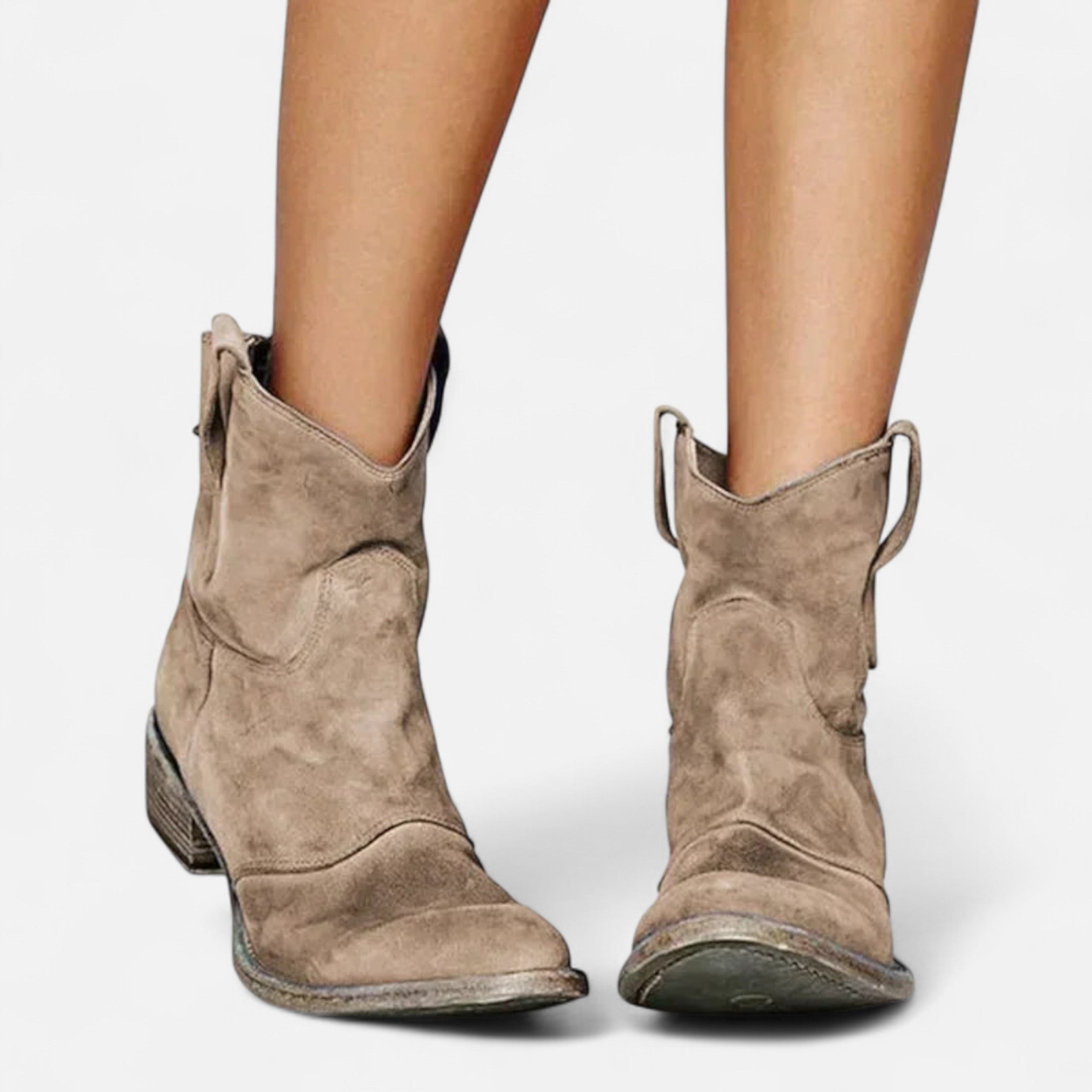 Botines Mujer Invierno Tacón Cuadrado